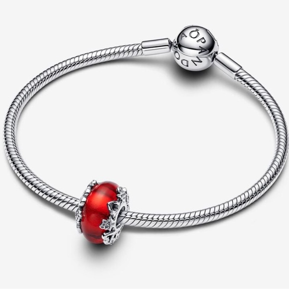 PANDORA Christmas Magic Murano Glass Charm w/box - Picture 6 of 6